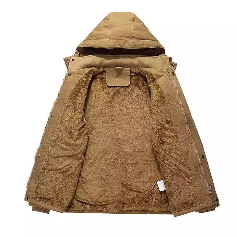 Herren Field-Parka mit Teddyfutter, Kapuze und Mehrzwecktaschen Nord Taschen