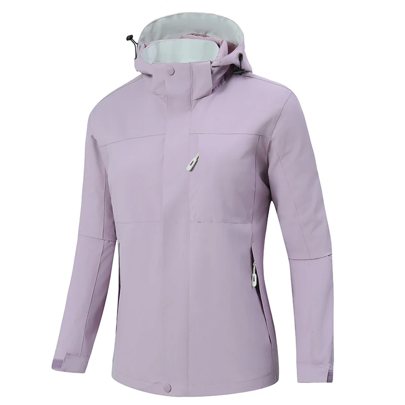 Herren Minimalistische wasserdichte Softshell‑Jacke mit kontrastfutter, verstellbarer Kapuze und verdeckten Reißverschlüssen Nord Taschen