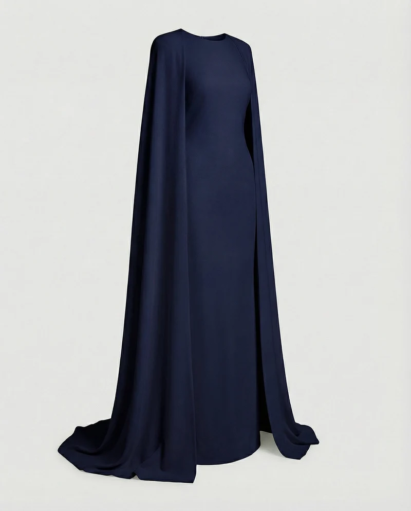 Damen Abendkleid elegant mit Cape