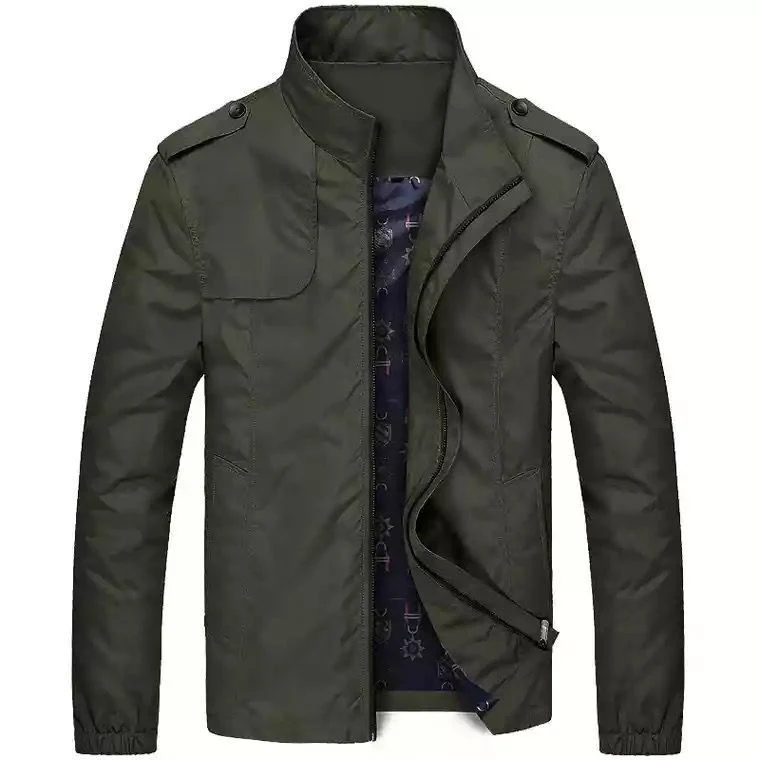 Herren Leichter Fieldblouson im Slim-Fit mit Stehkragen und Schulterklappen Nord Taschen