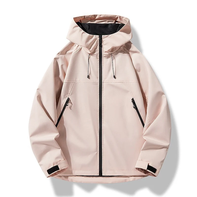 Herren Leichte zweifarbige Softshell-Hoodiejacke mit Kapuze, Reißverschlusstaschen und elastischem Saum Nord Taschen