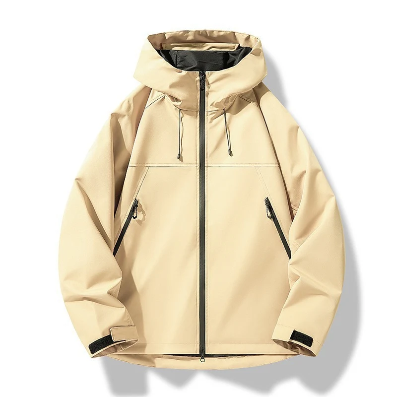 Herren Leichte zweifarbige Softshell-Hoodiejacke mit Kapuze, Reißverschlusstaschen und elastischem Saum Nord Taschen
