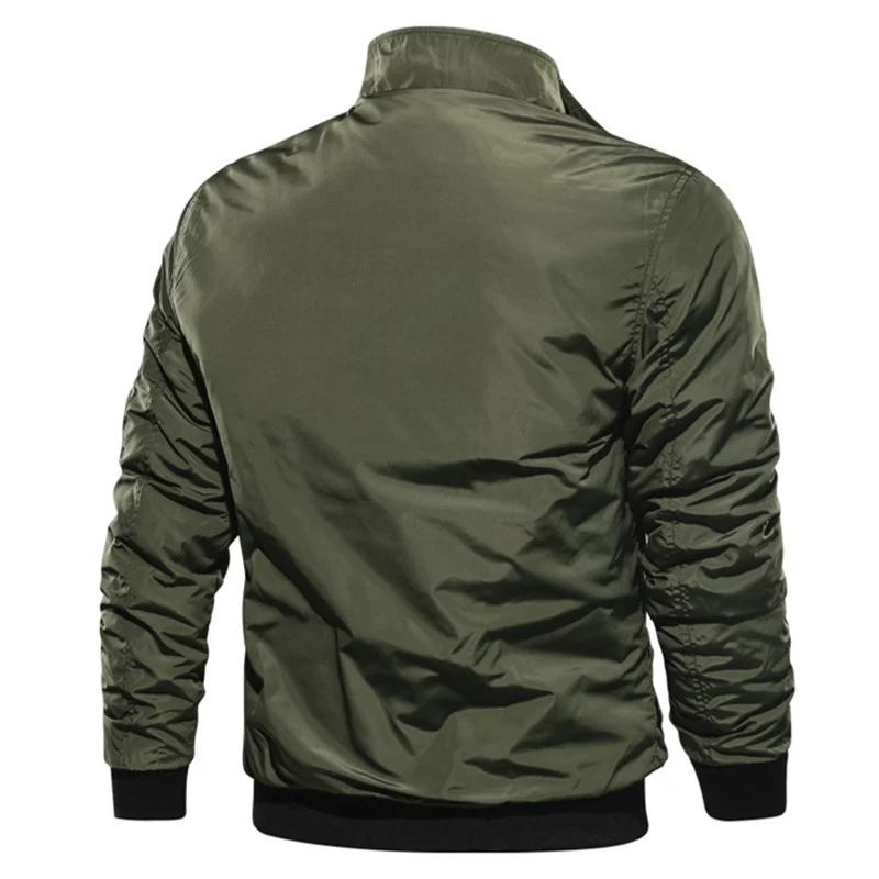 Herren Bomberjacke im Fliegerstil mit Thermofutter, Ärmeltasche und Rippbündchen Nord Taschen