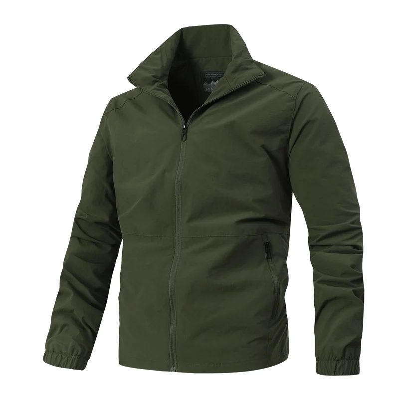 Herren Leichte Softshelljacke mit Stehkragen, winddichter Membran und Reißverschlusstaschen Nord Taschen