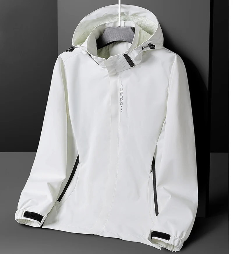 Herren Leichte Softshell-Funktionsjacke mit atmungsaktivem Meshfutter und verstellbarer Kapuze Nord Taschen