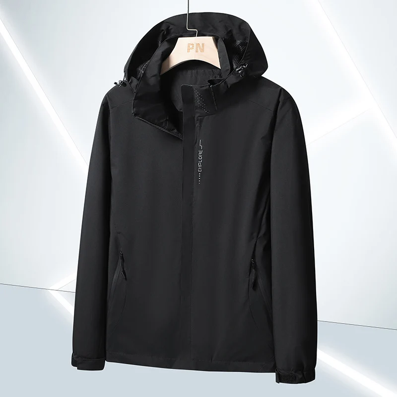 Herren Leichte Softshell-Funktionsjacke mit atmungsaktivem Meshfutter und verstellbarer Kapuze Nord Taschen