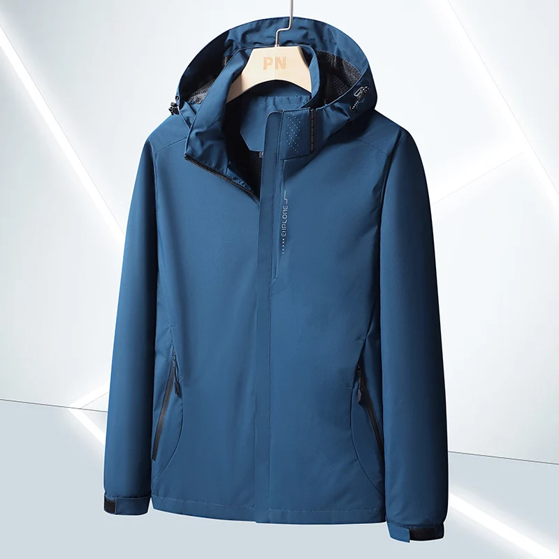 Herren Leichte Softshell-Funktionsjacke mit atmungsaktivem Meshfutter und verstellbarer Kapuze Nord Taschen