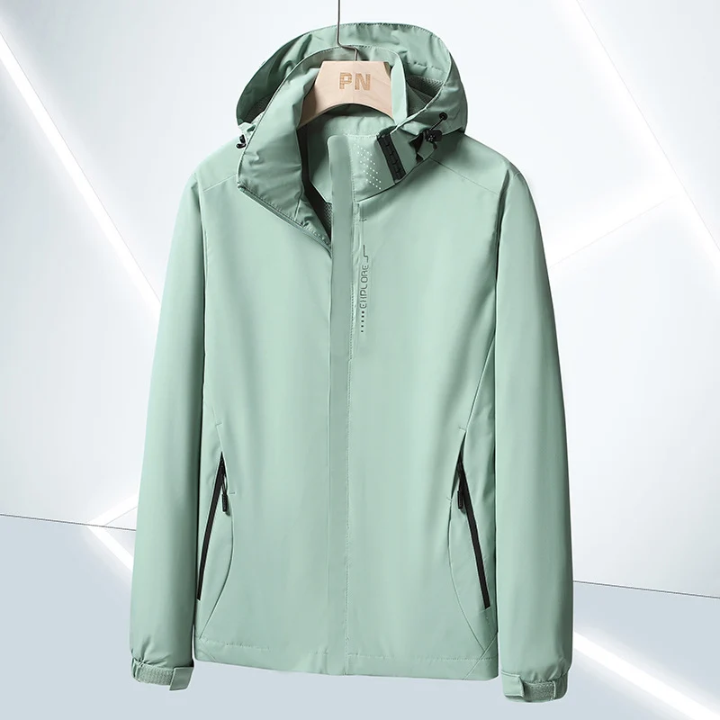 Herren Leichte Softshell-Funktionsjacke mit atmungsaktivem Meshfutter und verstellbarer Kapuze Nord Taschen