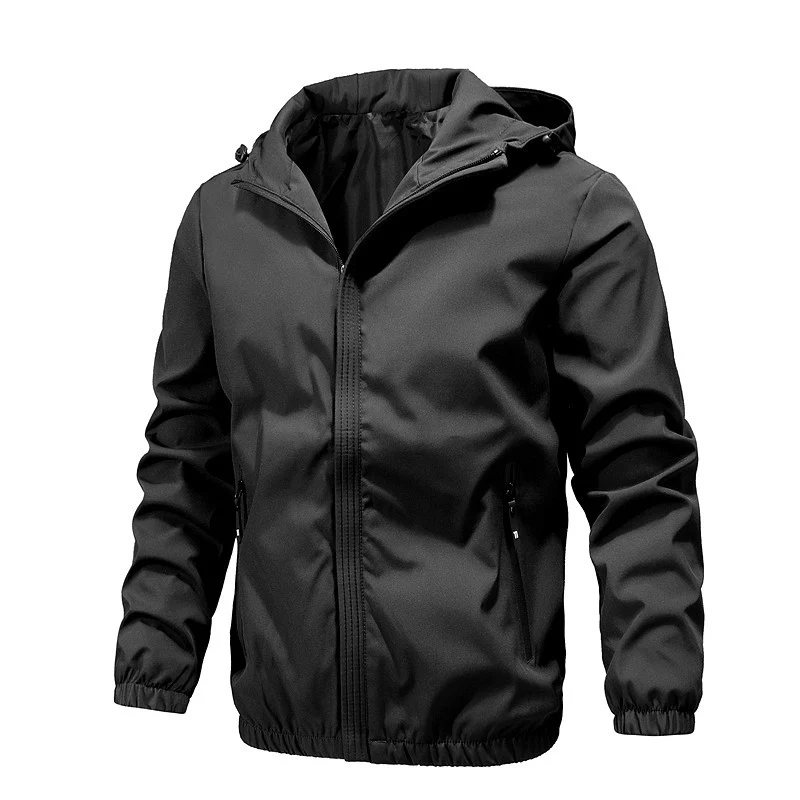 Herren Leichte Outdoor-Softshelljacke mit Kapuze, wasserabweisender Membran und Reißverschlusstaschen Nord Taschen