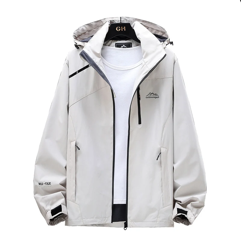Damen Leichte Wasserabweisende Outdoorjacke mit Kapuze, Brustreißverschluss und verstellbaren Bündchen Nord Taschen