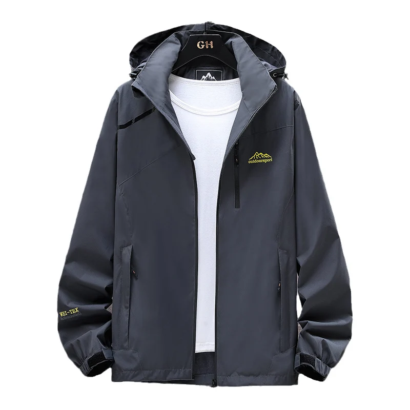 Damen Leichte Wasserabweisende Outdoorjacke mit Kapuze, Brustreißverschluss und verstellbaren Bündchen Nord Taschen