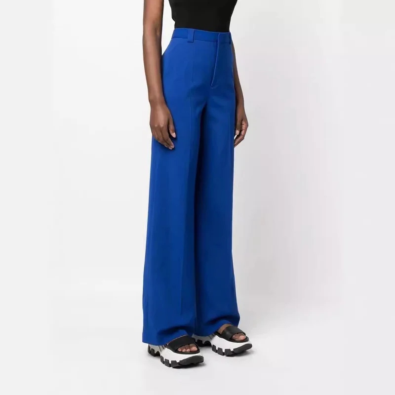 Damen High‑Waist Weitbein‑Hose im Tailoring‑Look Nord Taschen