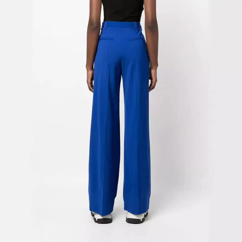 Damen High‑Waist Weitbein‑Hose im Tailoring‑Look Nord Taschen
