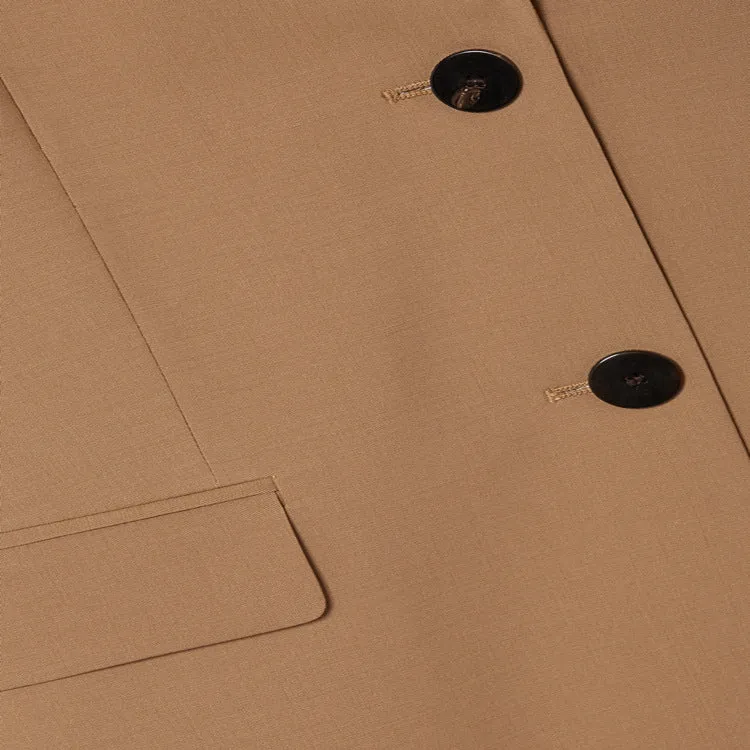 Damen Maßgeschneiderter Zweiteiliger Blazer‑Hosenanzug im schlanken Tailoring Nord Taschen