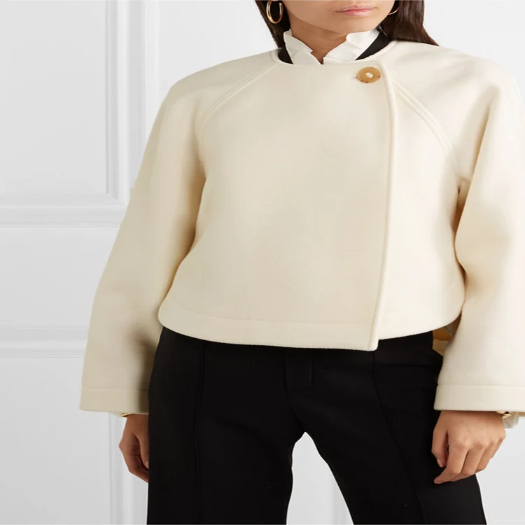 Damen Weitgeschnittene High‑Waist Palazzohose mit Bügelfalte Nord Taschen
