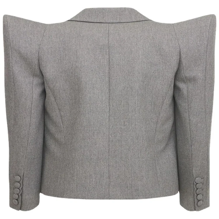 Damen Dreiteiliges Tailoring-Set mit betontem Schulterblazer, Top und Bermuda-Shorts Nord Taschen