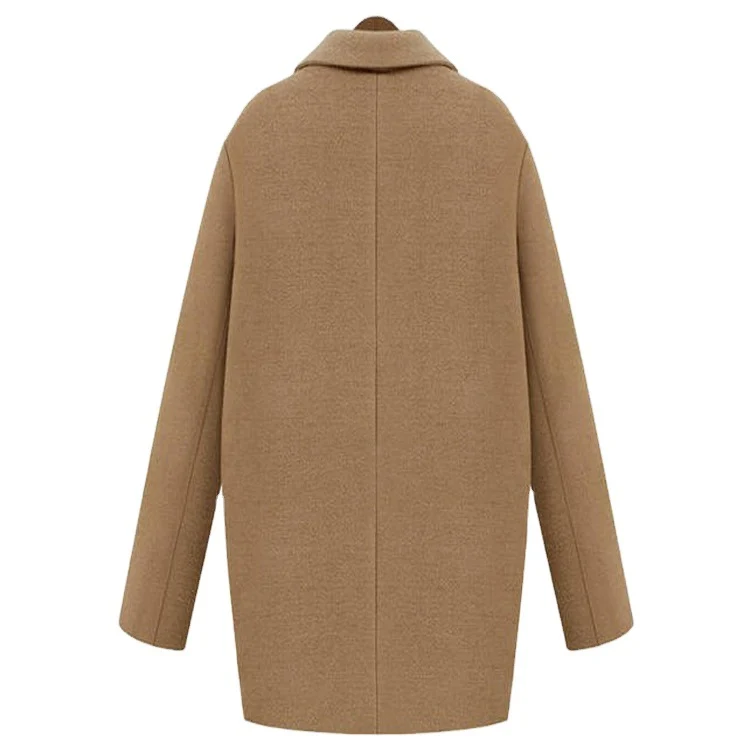 Damen Oversize Wollmix Shortcoat mit gesteppter Innenfütterung und Pattentaschen Nord Taschen