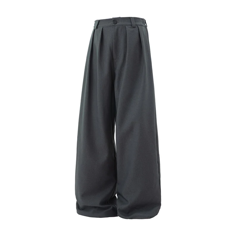 Damen Weite Hochtaillierte Palazzohose mit Bundfalten und Ballonbein Nord Taschen