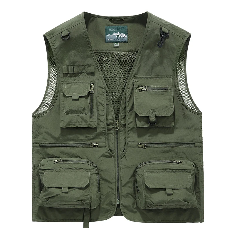 Herren Multifunktionale Anglerweste Nord Taschen