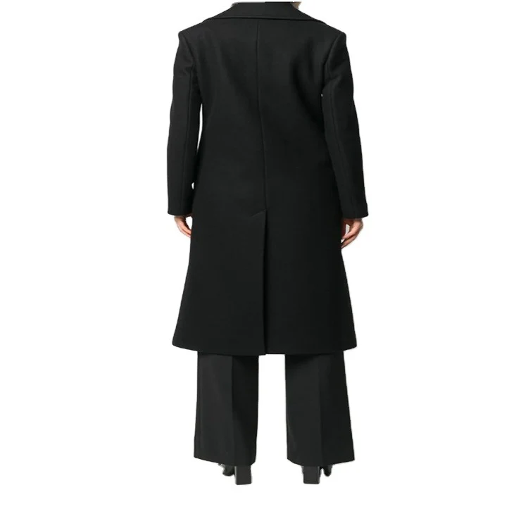 Damen Doppelreihiger Mantel im Military‑Look mit goldenen Zierknöpfen Nord Taschen
