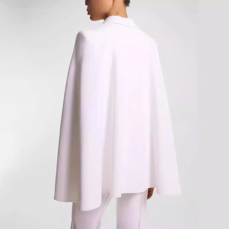 Damen Doppelreihiger Blazer mit Cape-Ärmeln und taillierter Silhouette Nord Taschen