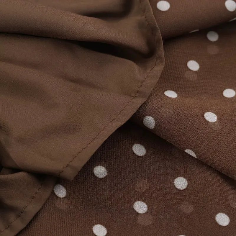 Damen Luftiges Chiffon-Midikleid mit tiefem V-Ausschnitt, geraffter Smock-Taille und Volantstufen Nord Taschen