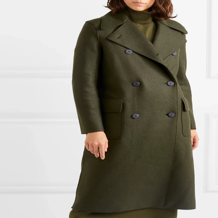 Damen Midilanges Rollkragen‑Strickkleid mit Seitenschlitz und relaxed Fit Nord Taschen