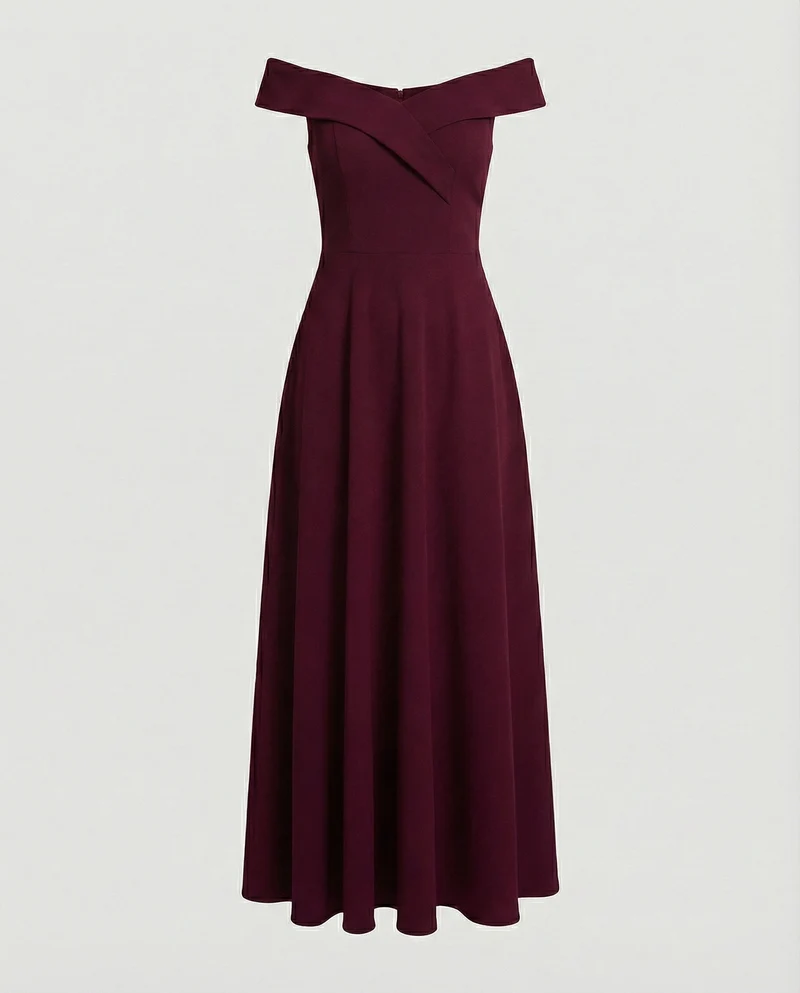 Elegantes Off-Shoulder Langes Catwalk Abendkleid - Arvani