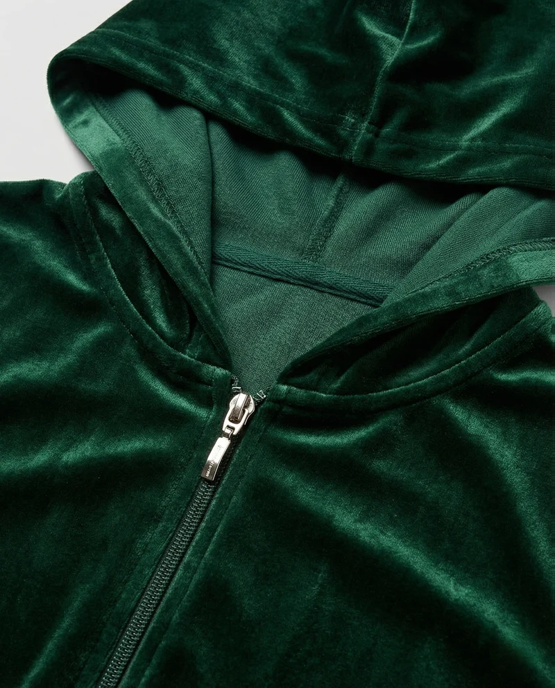 Freizeitkleidung Damen Samt Jogginganzug