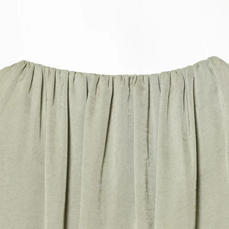 Damen Leichte Cropped-Blousonjacke mit Rundhals, Ballonärmeln und Tunnelzugsaum Nord Taschen