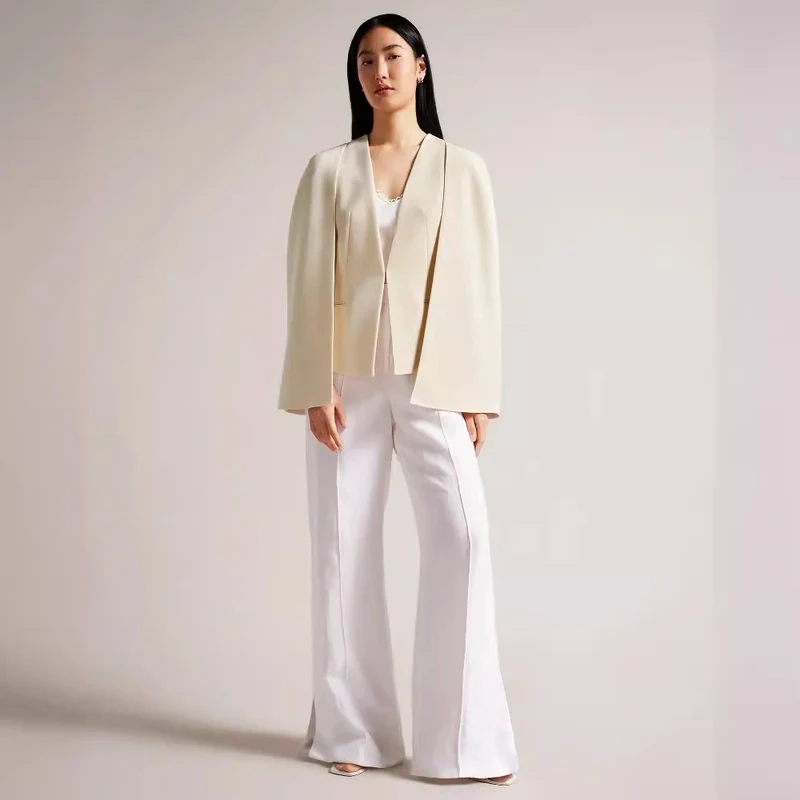 Damen kimonoinspirierter Cape‑Blazer im fließenden Tailoring‑Look Nord Taschen