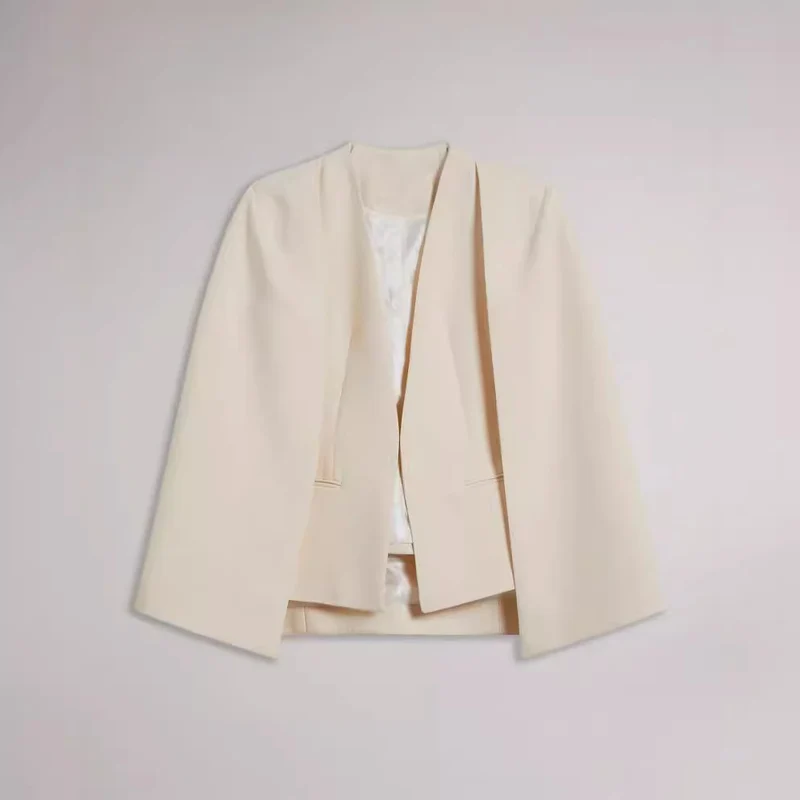 Damen kimonoinspirierter Cape‑Blazer im fließenden Tailoring‑Look Nord Taschen
