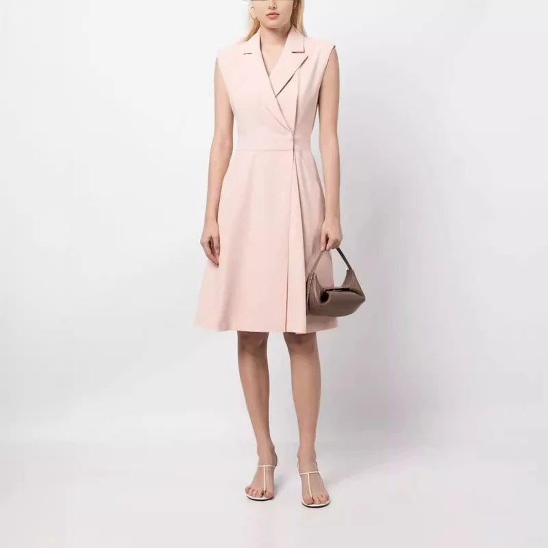 Damen Ärmeloses Blazerkleid mit tailliertem A‑Linien‑Schnitt Nord Taschen