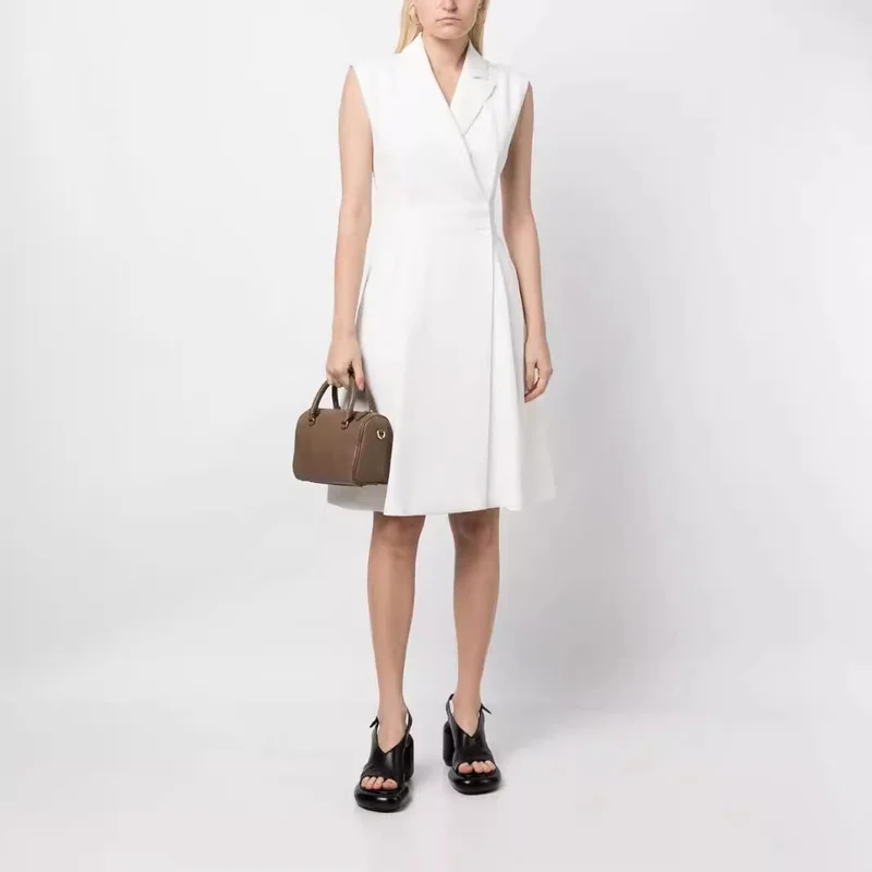 Damen Ärmeloses Blazerkleid mit tailliertem A‑Linien‑Schnitt Nord Taschen