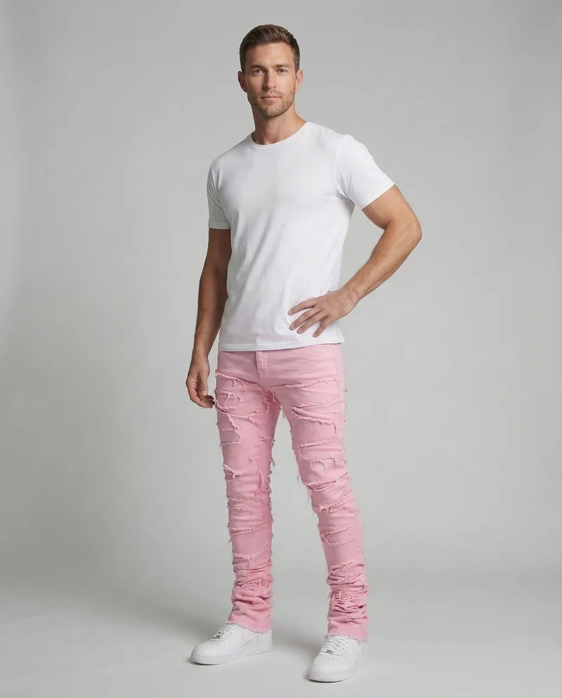 Herren Destroyed Jeans Slim