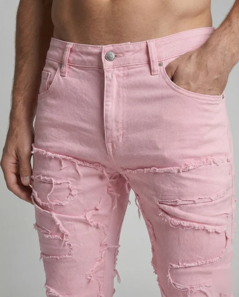 Herren Destroyed Jeans Slim