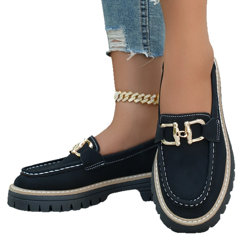 Damen Chunky‑Loafer mit profilierter Lug‑Sohle und Ziergebiss Nord Taschen