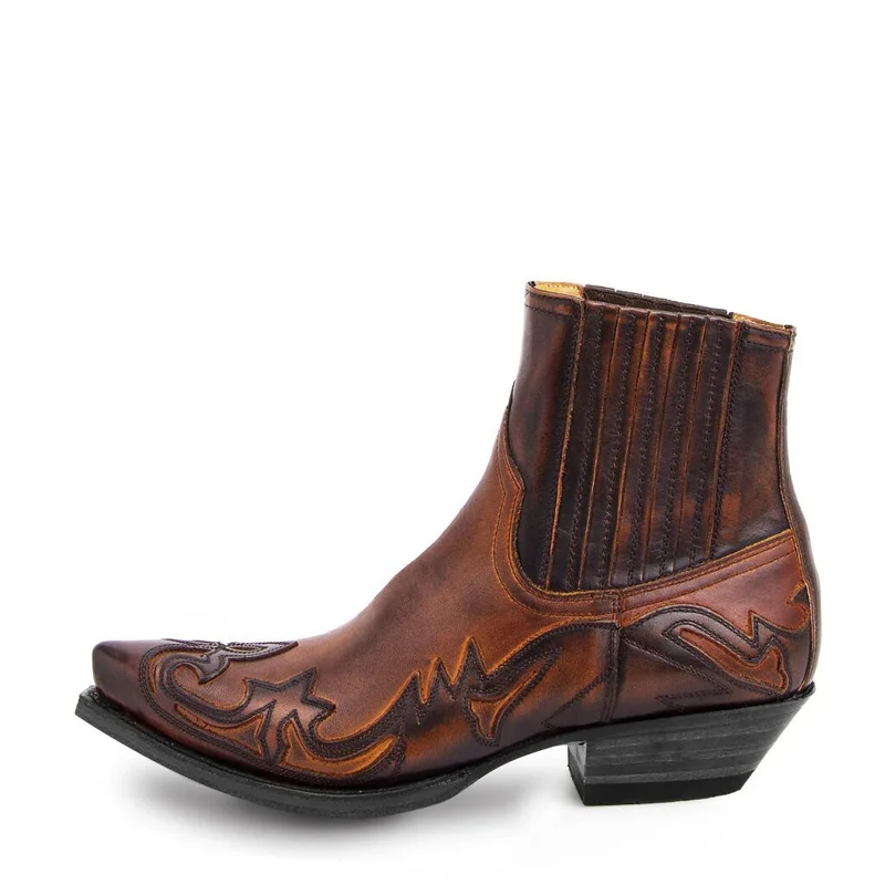 Unisex Cowboy-Stiefel mit Stickerei