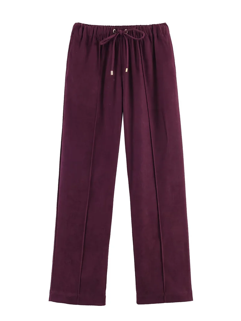 Damen Kurzblouson im Velours‑Look mit spitzem Hemdkragen und Gummizugsaum Nord Taschen