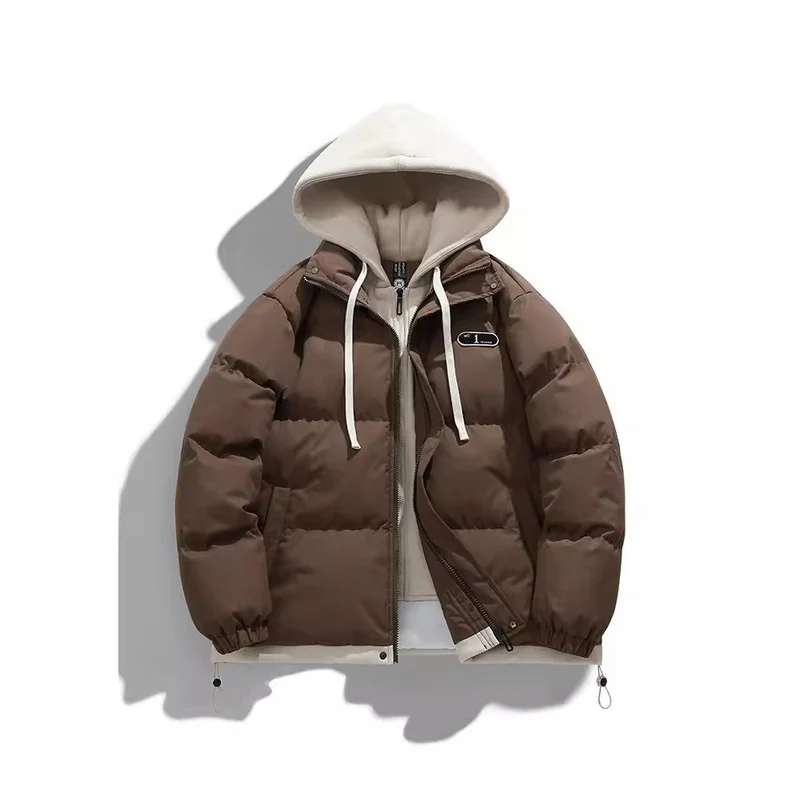 Herren Zweilagige Steppjacke mit herausnehmbarer Fleece-Kapuze und Thermoisolierung Nord Taschen