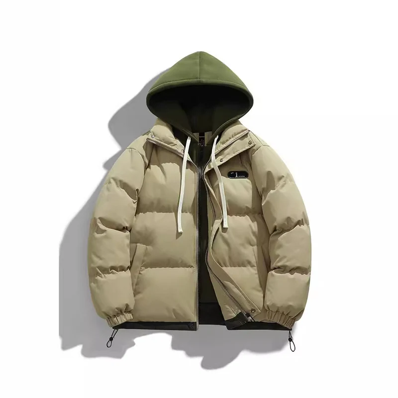 Herren Zweilagige Steppjacke mit herausnehmbarer Fleece-Kapuze und Thermoisolierung Nord Taschen