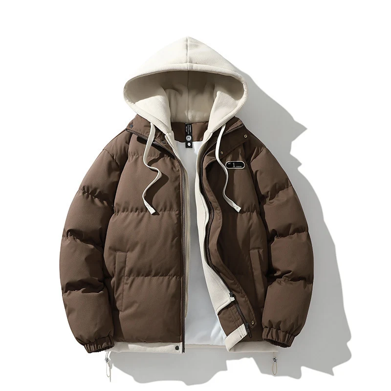 Herren Zweilagige Steppjacke mit herausnehmbarer Fleece-Kapuze und Thermoisolierung Nord Taschen