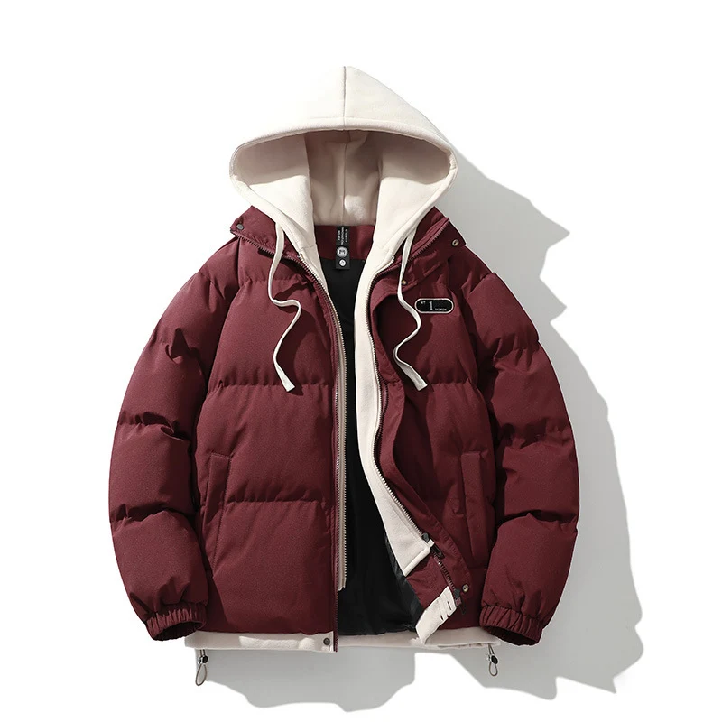 Herren Zweilagige Steppjacke mit herausnehmbarer Fleece-Kapuze und Thermoisolierung Nord Taschen