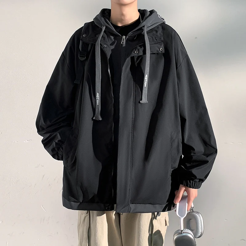 Herren zweilagige Softshell-Overlayerjacke mit Kapuze, wind- und wasserabweisender Membran und verstellbarem Saum Nord Taschen