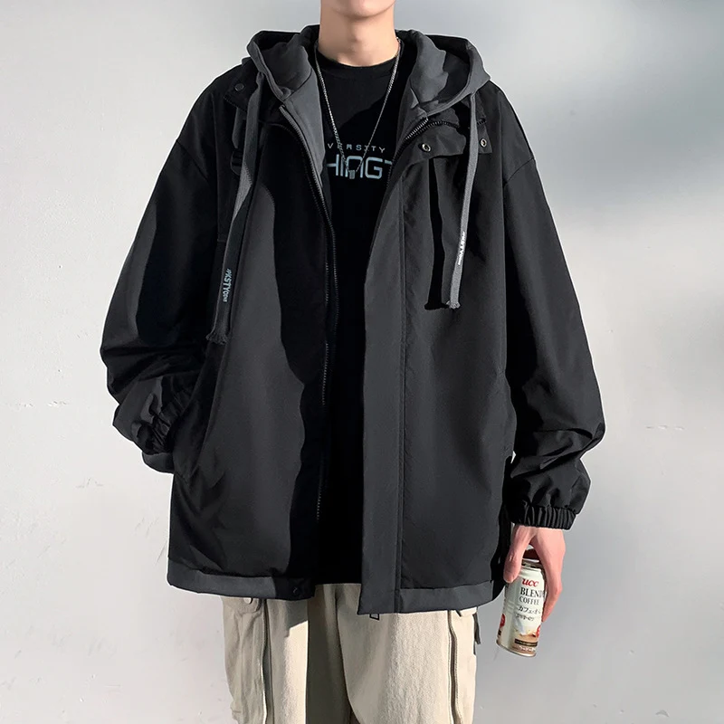 Herren zweilagige Softshell-Overlayerjacke mit Kapuze, wind- und wasserabweisender Membran und verstellbarem Saum Nord Taschen