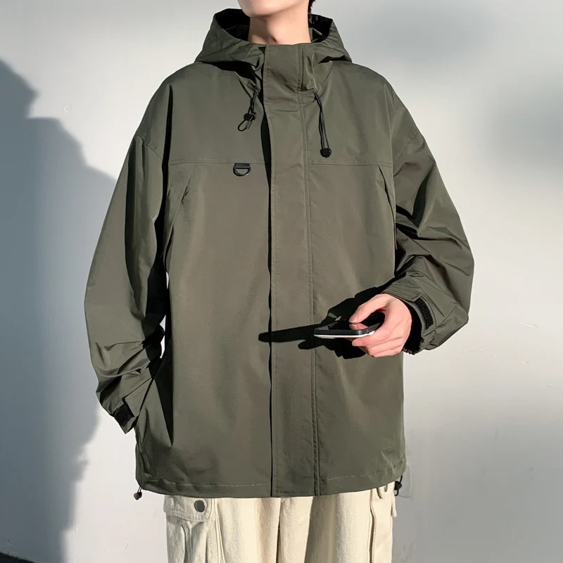 Herren zweilagige Softshell-Overlayerjacke mit Kapuze, wind- und wasserabweisender Membran und verstellbarem Saum Nord Taschen