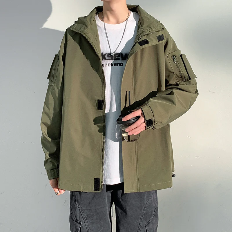 Herren zweilagige Softshell-Overlayerjacke mit Kapuze, wind- und wasserabweisender Membran und verstellbarem Saum Nord Taschen