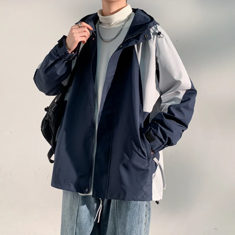 Herren zweilagige Softshell-Overlayerjacke mit Kapuze, wind- und wasserabweisender Membran und verstellbarem Saum Nord Taschen