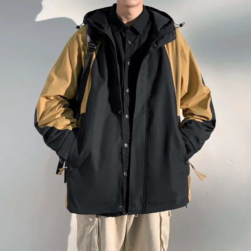 Herren zweilagige Softshell-Overlayerjacke mit Kapuze, wind- und wasserabweisender Membran und verstellbarem Saum Nord Taschen