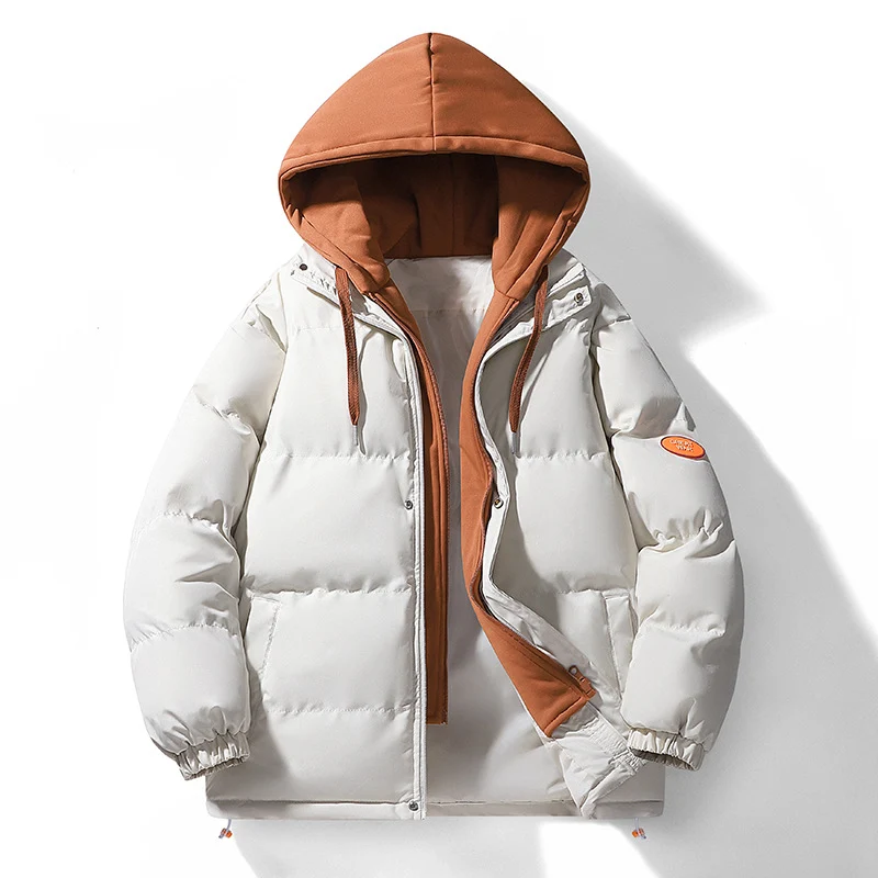 Herren Zweilagige Pufferjacke mit integrierter Kapuzen‑Sweatlage und Thermofutter Nord Taschen